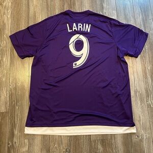 Orlando City 15/16 Adidas Authentic Home Soccer Jersey “Cyle Larin”